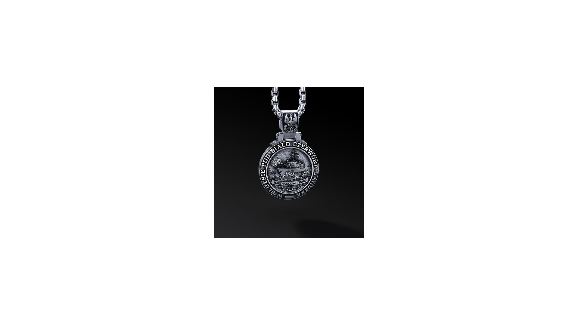 Medalik Marynarki Wojennej RP – personalizowany (Ag925)