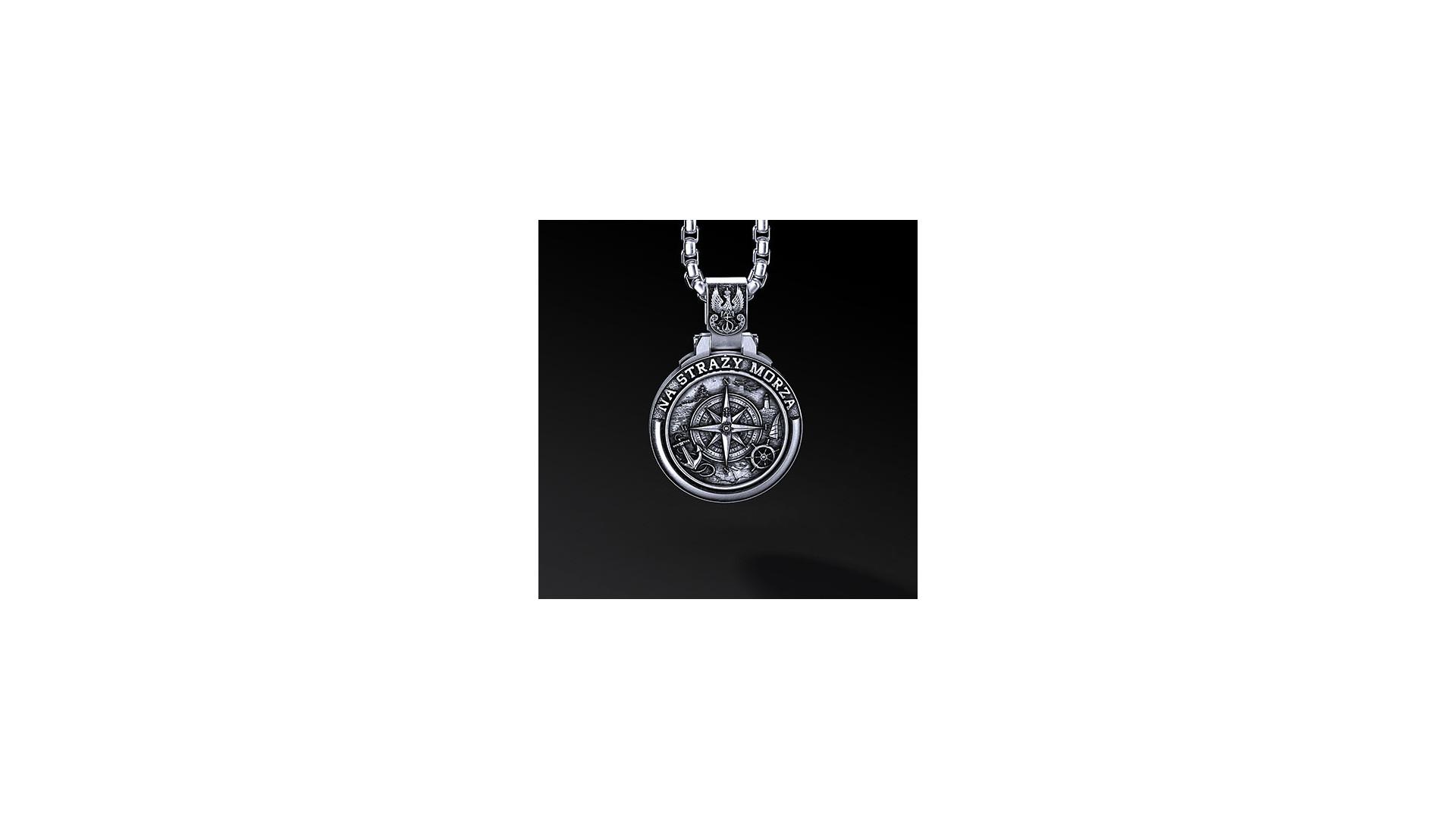 Medalik Marynarki Wojennej RP – personalizowany (Ag925)