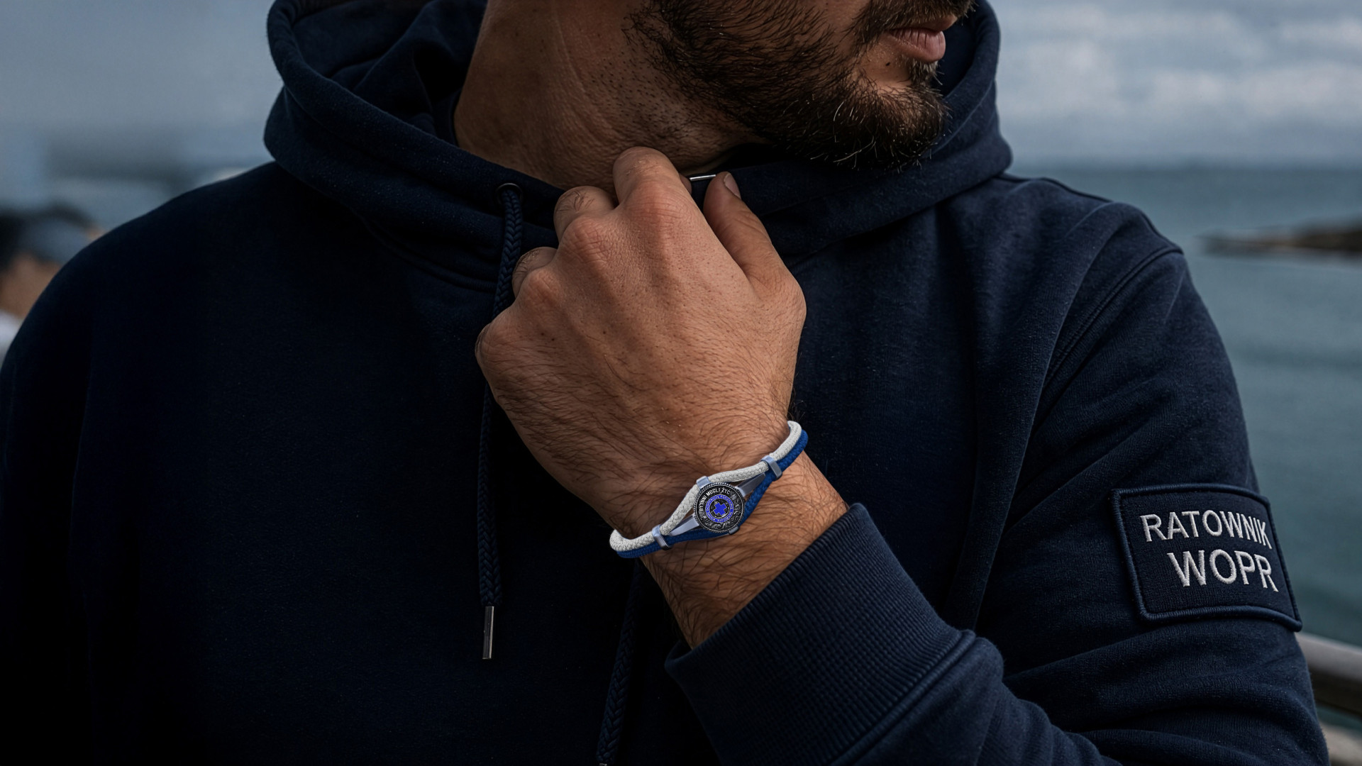 Bransoleta WOPR Polar Cord – kompas, lina | Enigma Bransoleta WOPR Polar Cord – kompas, lina | Enigma