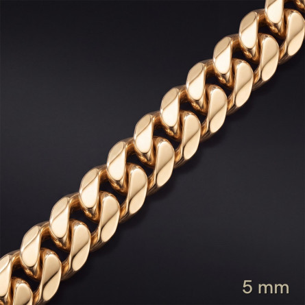 Łańcuch Miami Cuban 5 mm – lite złoto Au585 | Enigma Jubiler