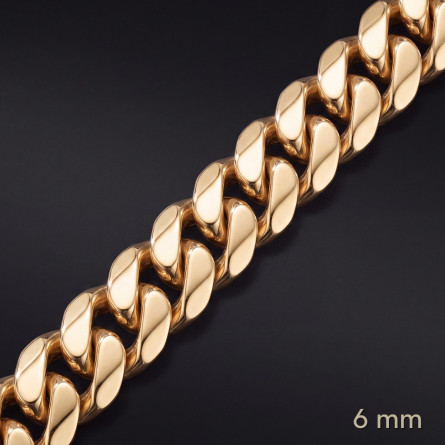 Łańcuch Miami Cuban 6 mm – lite złoto Au585 | Enigma Jubiler