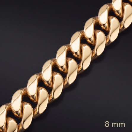 Łańcuch Miami Cuban 8 mm – lite złoto Au585 | Enigma Jubiler