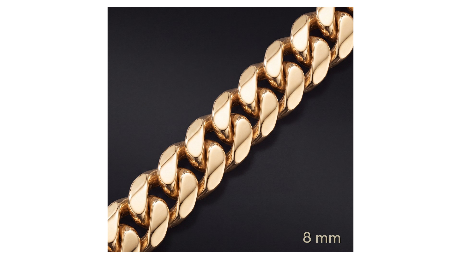 Łańcuch Miami Cuban 8 mm – lite złoto Au585 | Enigma Jubiler Łańcuch Miami Cuban 8 mm – lite złoto Au585 | Enigma Jubiler