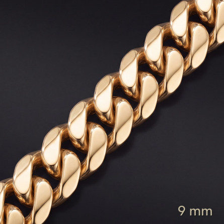 Łańcuch Miami Cuban 9 mm – lite złoto Au585 | Enigma Jubiler