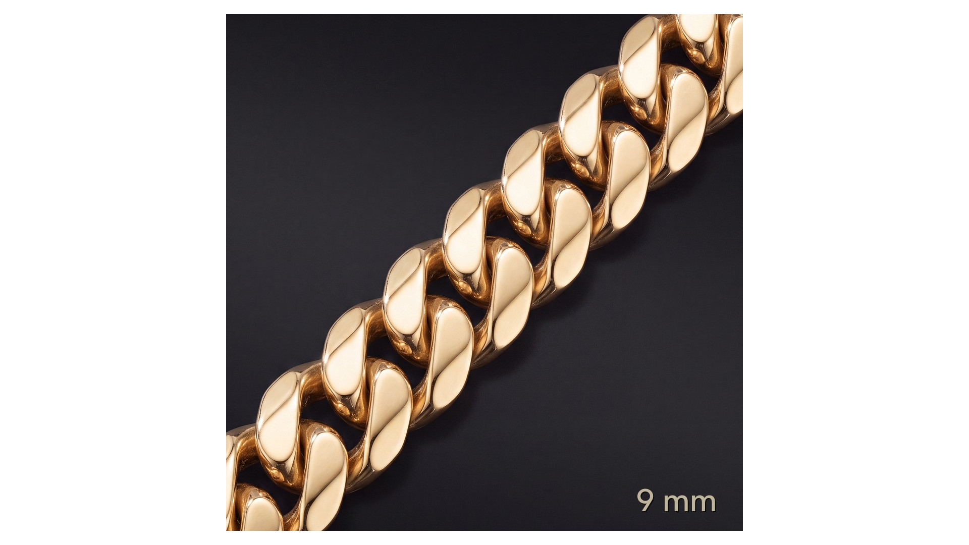 Łańcuch Miami Cuban 9 mm – lite złoto Au585 | Enigma Jubiler