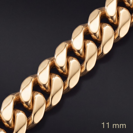 Łańcuch Miami Cuban 11 mm – lite złoto Au585 | Enigma Jubiler