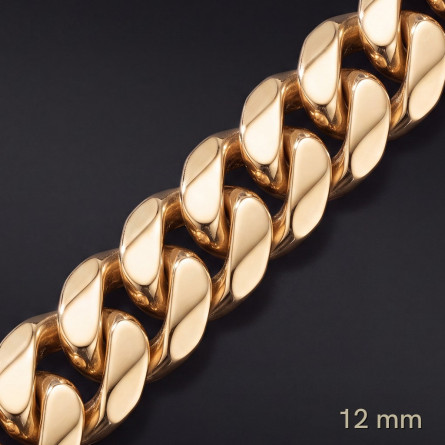 Łańcuch Miami Cuban 12 mm – lite złoto Au585 | Enigma Jubiler