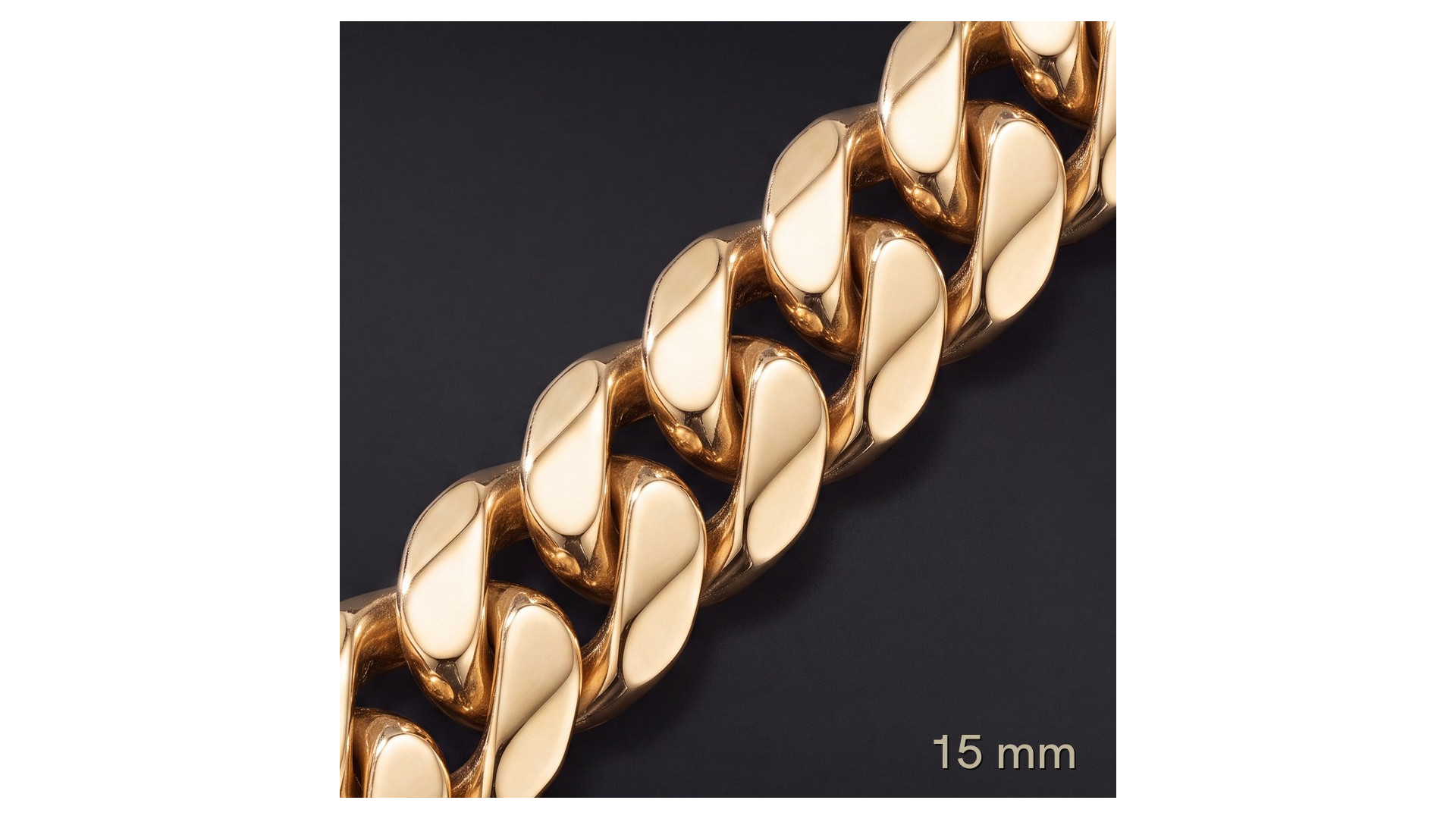 Łańcuch Miami Cuban 15 mm – lite złoto Au585 | Enigma Jubiler