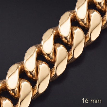 Łańcuch Miami Cuban 16 mm – lite złoto Au585 | Enigma Jubiler