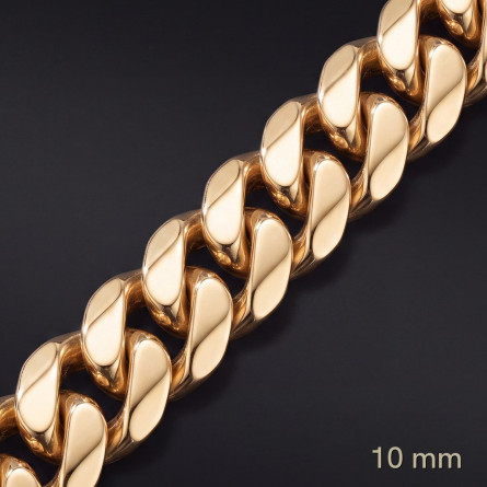 Łańcuch Miami Cuban 10 mm – lite złoto Au585 | Enigma Jubiler