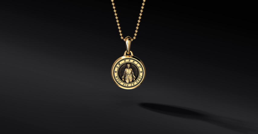 Złoty Medalik z Matką Boską  I ENIGMA Jubiler