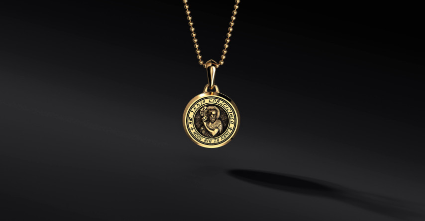 Złoty Medalik ze Św.Janem  I ENIGMA Jubiler