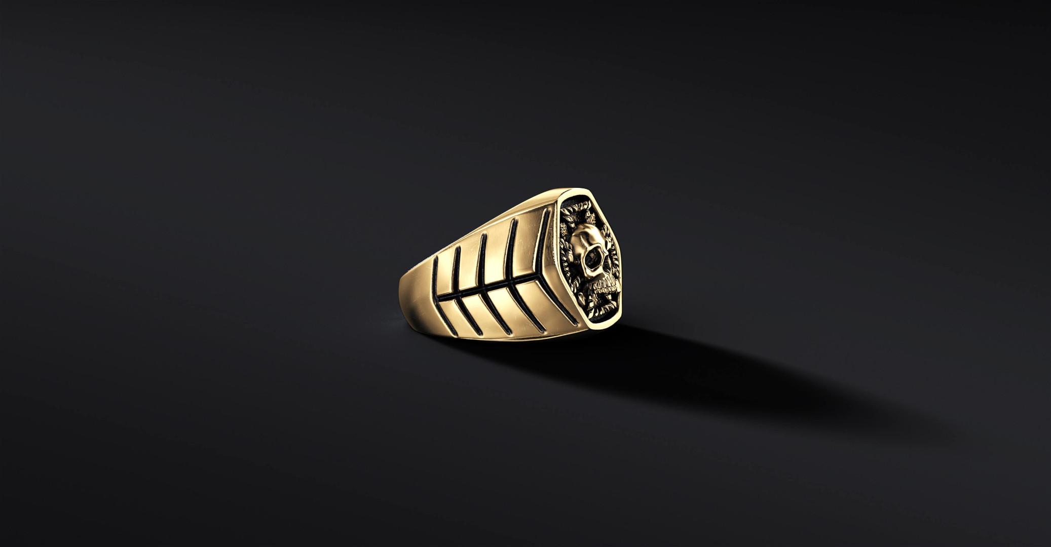 Sygnet Patriotyczny "ARMOR RIBS" Huzarzy Śmierci (wersja złota)   I ENIGMA Jubiler