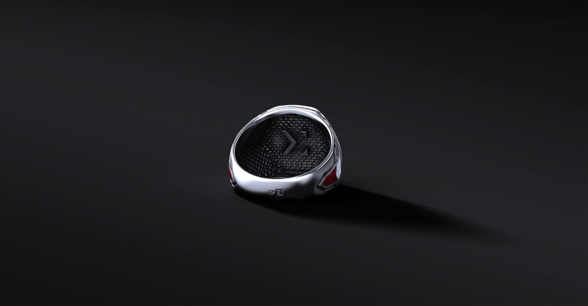 Sygnet "Armor Wings" z godłem II RP I ENIGMA Jubiler