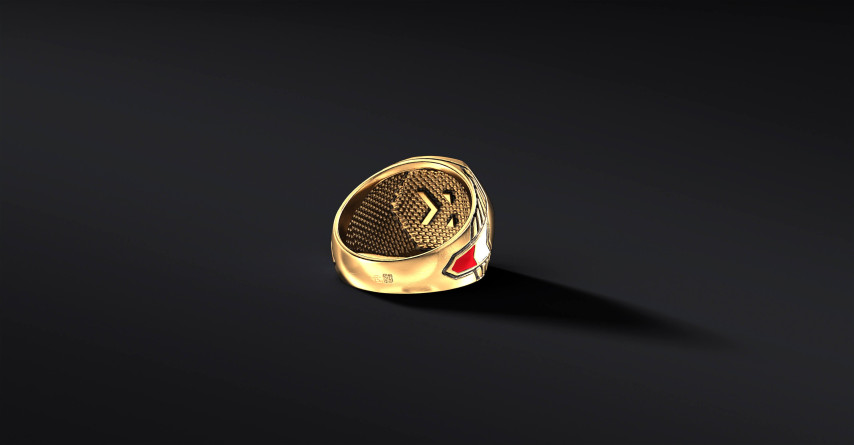 Sygnet z Godłem Polski "ARMOR WINGS" (wersja złota)   I ENIGMA Jubiler