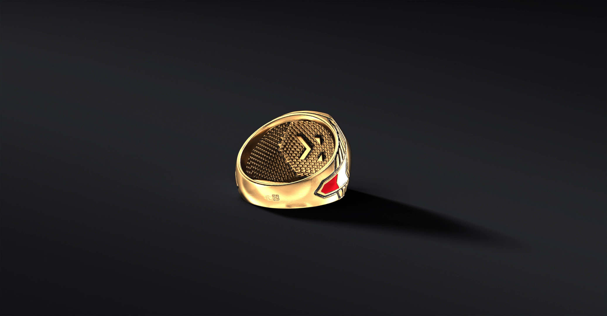 Sygnet z Godłem Polski "ARMOR WINGS" (wersja złota)   I ENIGMA Jubiler