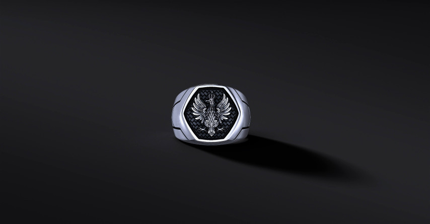 Sygnet "ARMOR" Godło II RP (wersja srebrna)   I ENIGMA Jubiler