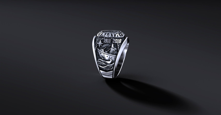 Sygnet wojskowy SERIA "100" Marynarka Wojenna (wersja srebrna) I ENIGMA   I ENIGMA Jubiler