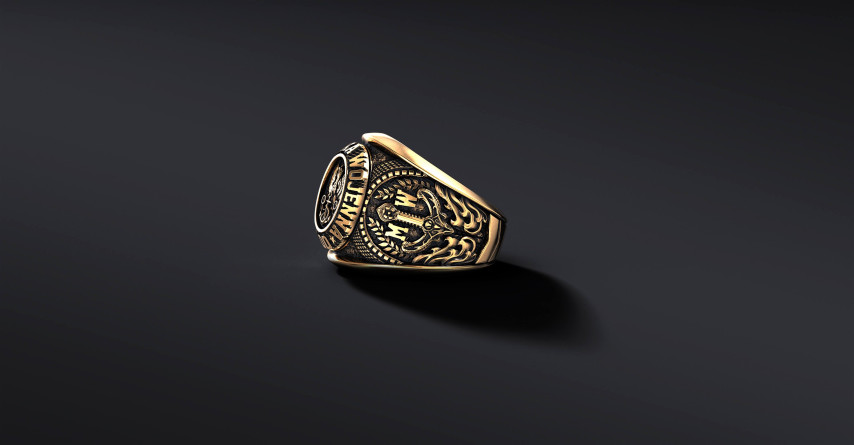 Sygnet wojskowy SERIA "100" Marynarka Wojenna (wersja złota) I ENIGMA   I ENIGMA Jubiler