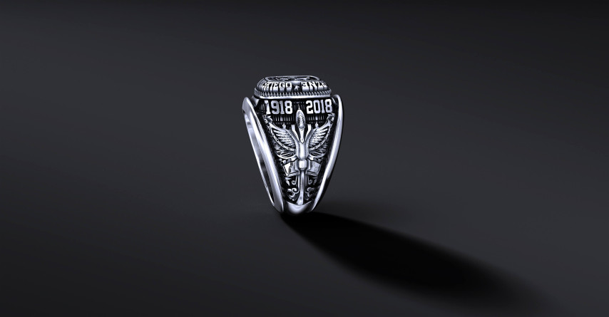 Sygnet wojskowy SERIA "100" Siły Powietrzne (wersja srebrna) I ENIGMA   I ENIGMA Jubiler