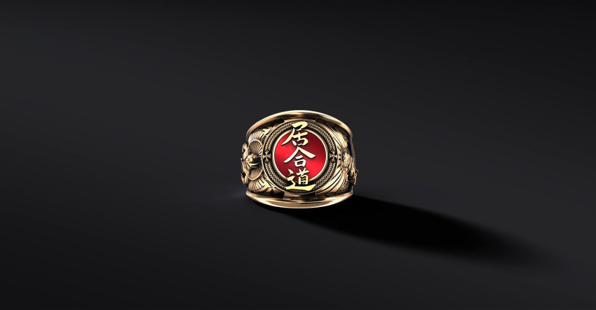 Sygnet Iaido Au 14k  I Sklep ENIGMA   I ENIGMA Jubiler