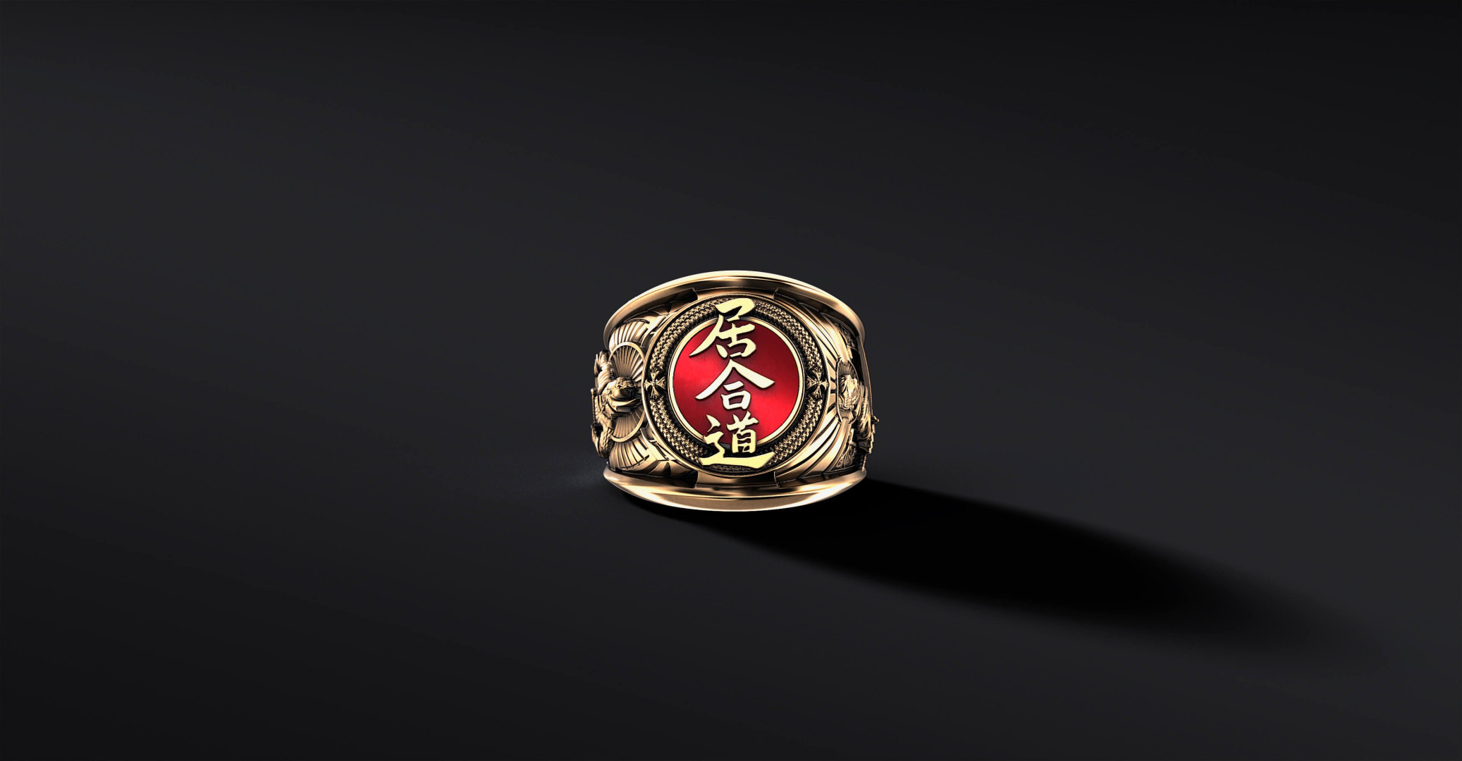 Sygnet Iaido Au 14k  I Sklep ENIGMA   I ENIGMA Jubiler