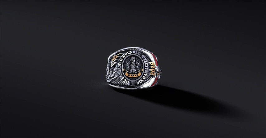 Srebrny Sygnet Jubileuszowy "Independent" I ENIGMA Jubiler Srebrny Sygnet Jubileuszowy "Independent" I ENIGMA Jubiler