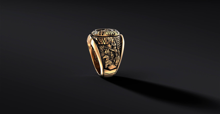 Pozłacany Sygnet Jubileuszowy "Independent" I ENIGMA Jubiler