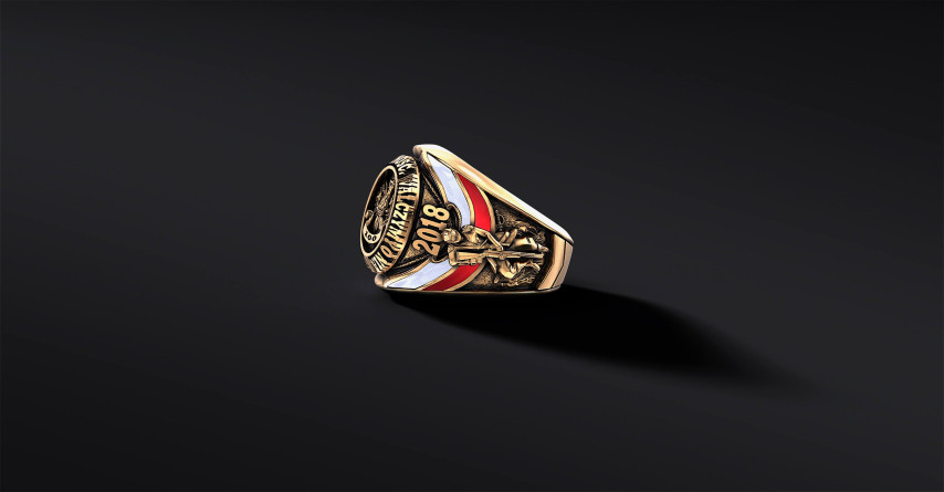 Sygnet z Orłem -  Jubileuszowy "Independent" (Złoto 14k)   I ENIGMA Jubiler