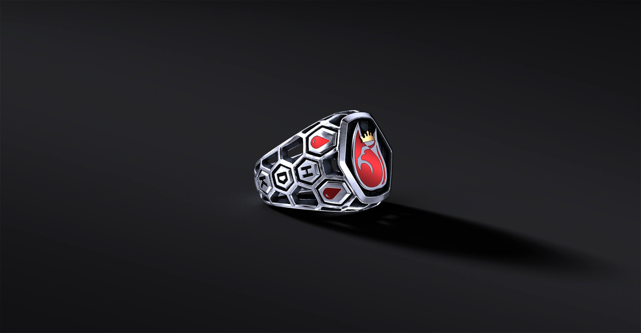 Sygnet dedykowany Honorwym Dawcom Krwi klubu LEGION HDK (srebrny)   I ENIGMA Jubiler