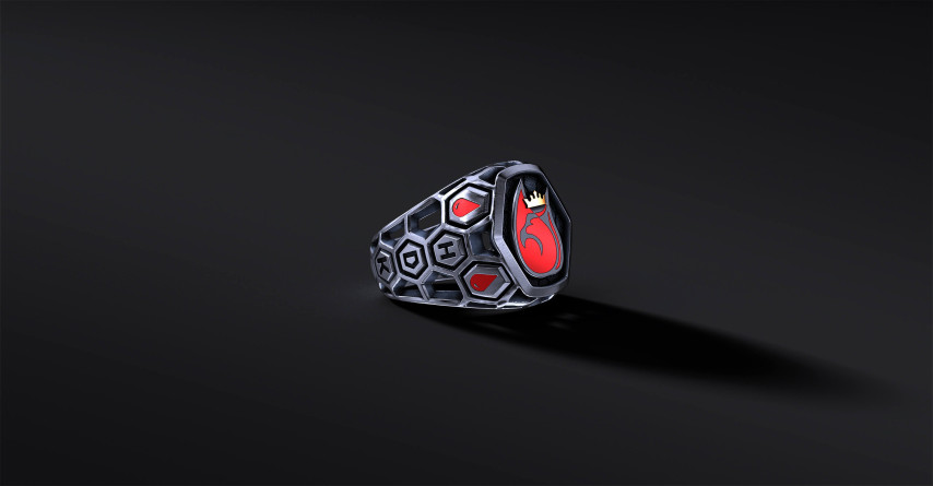 Sygnet dedykowany Honorwym Dawcom Krwi klubu LEGION HDK (czarny)   I ENIGMA Jubiler