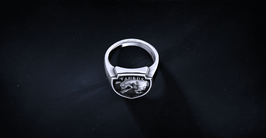 Sygnet Shield "Taurus" Ag925   I ENIGMA Jubiler