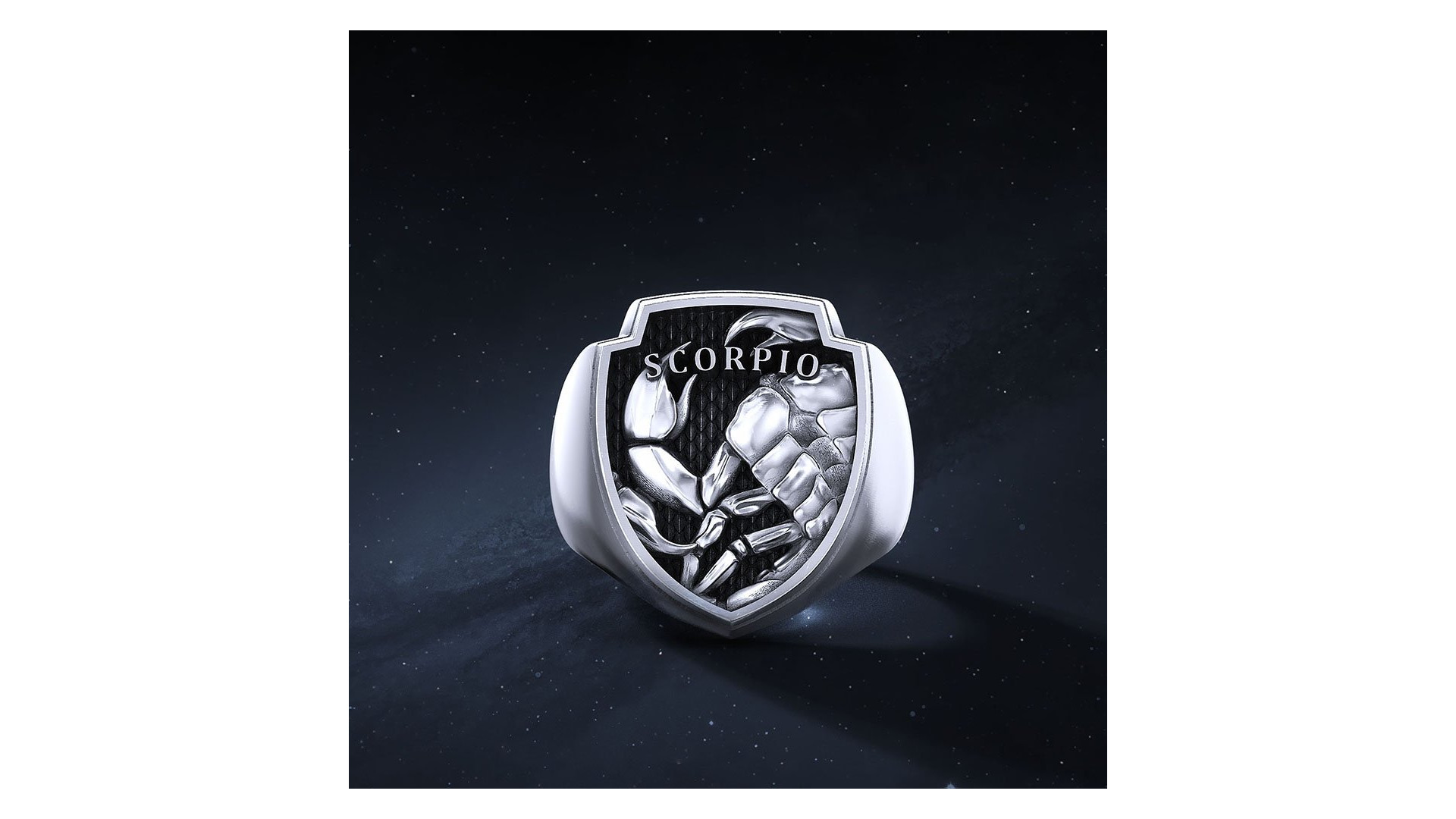 Sygnet Shield "Scorpio" Ag925   I ENIGMA Jubiler