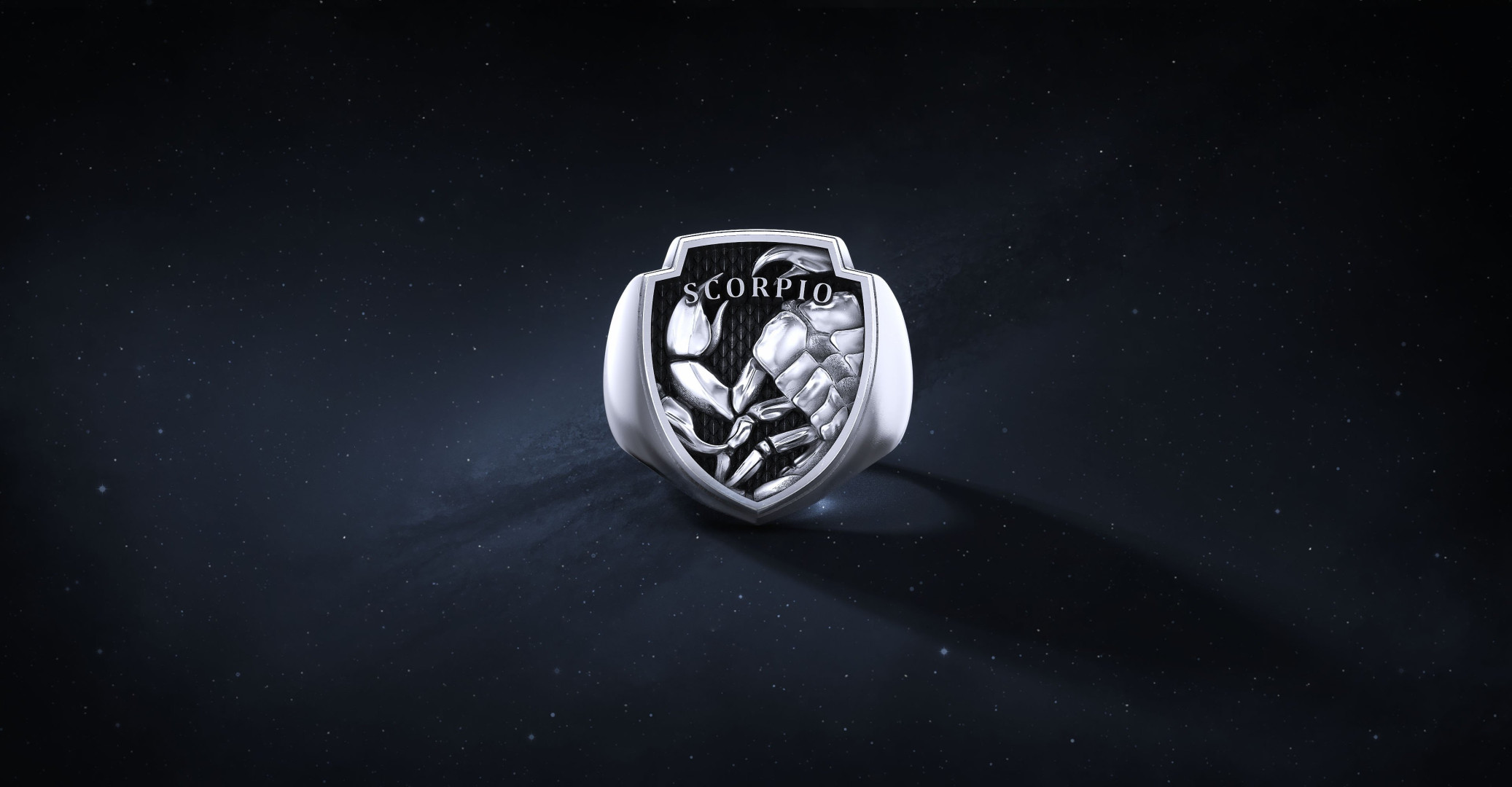 Sygnet Shield "Scorpio" Ag925   I ENIGMA Jubiler