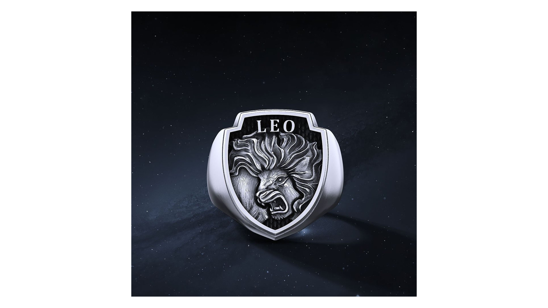 Sygnet Shield "Leo" Ag925   I ENIGMA Jubiler