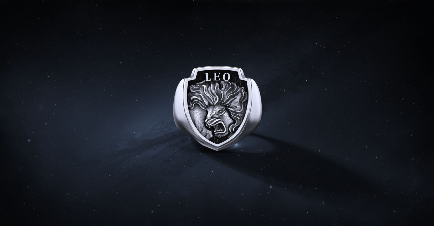 Sygnet Shield "Leo" Ag925   I ENIGMA Jubiler