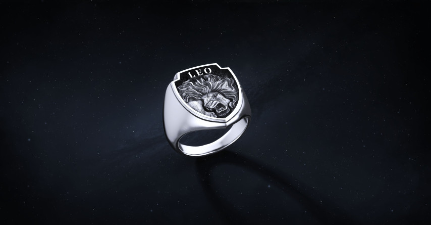 Sygnet Shield "Leo" Ag925   I ENIGMA Jubiler