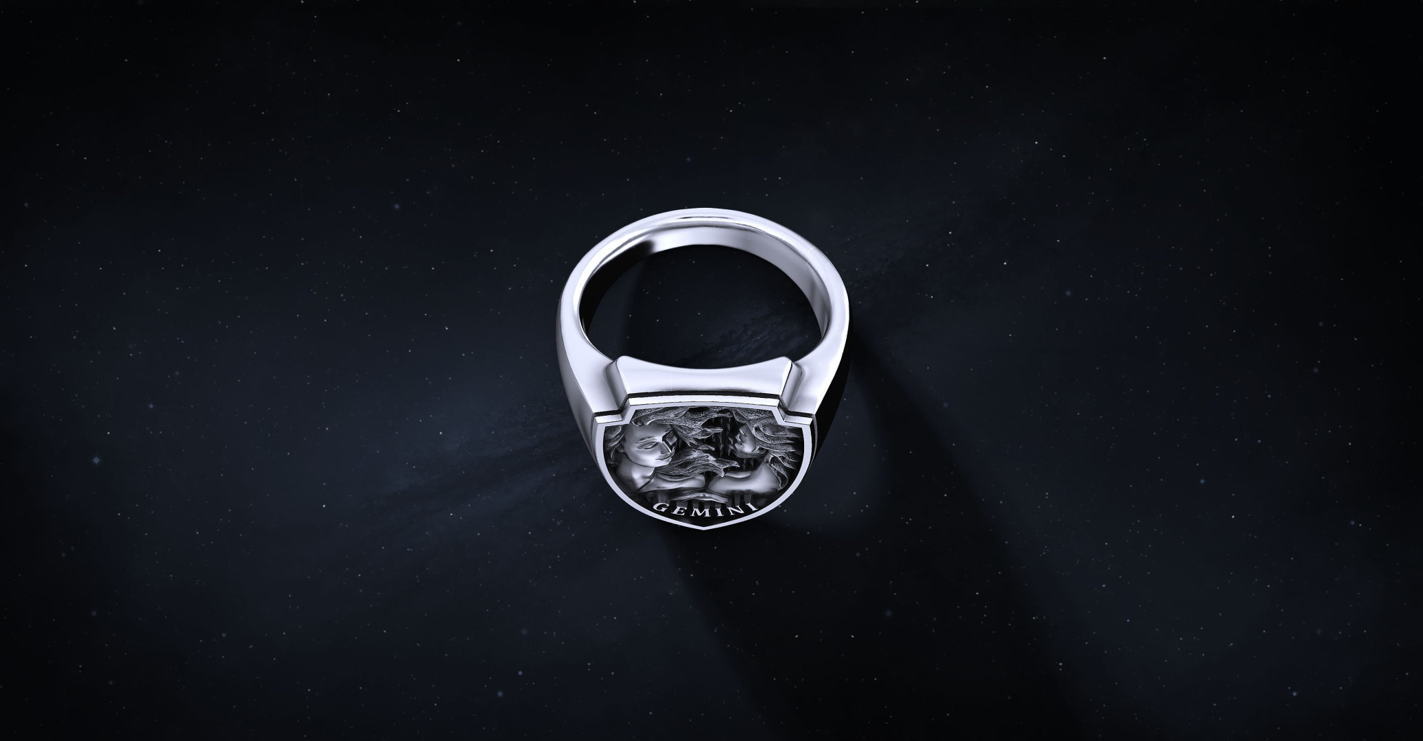 Sygnet Shield "Gemini" Ag925   I ENIGMA Jubiler