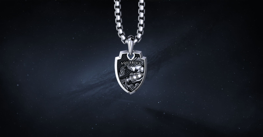 Medalik "Aquarius" Ag925  I ENIGMA Jubiler