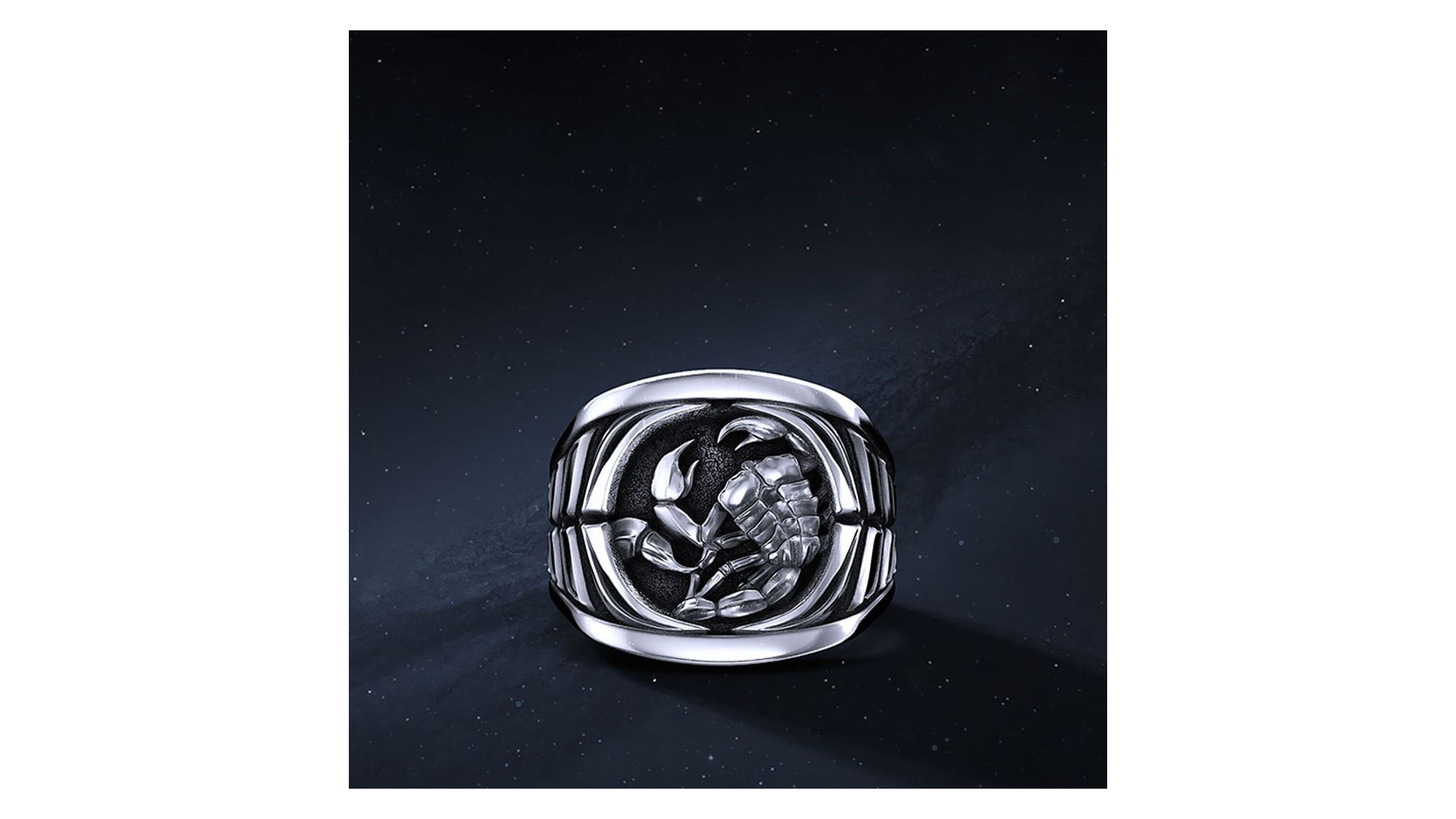 Sygnet Zodiac "Skorpion" Ag925   I ENIGMA Jubiler