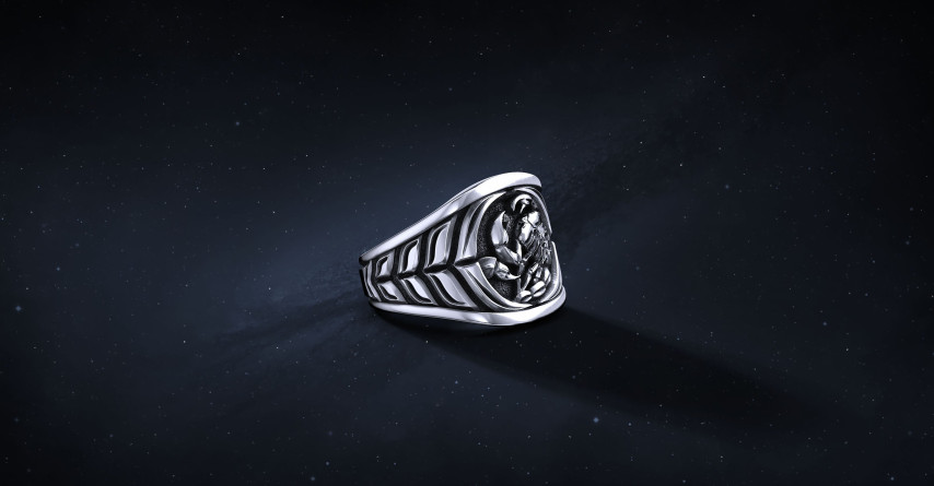 Sygnet Zodiac "Skorpion" Ag925   I ENIGMA Jubiler