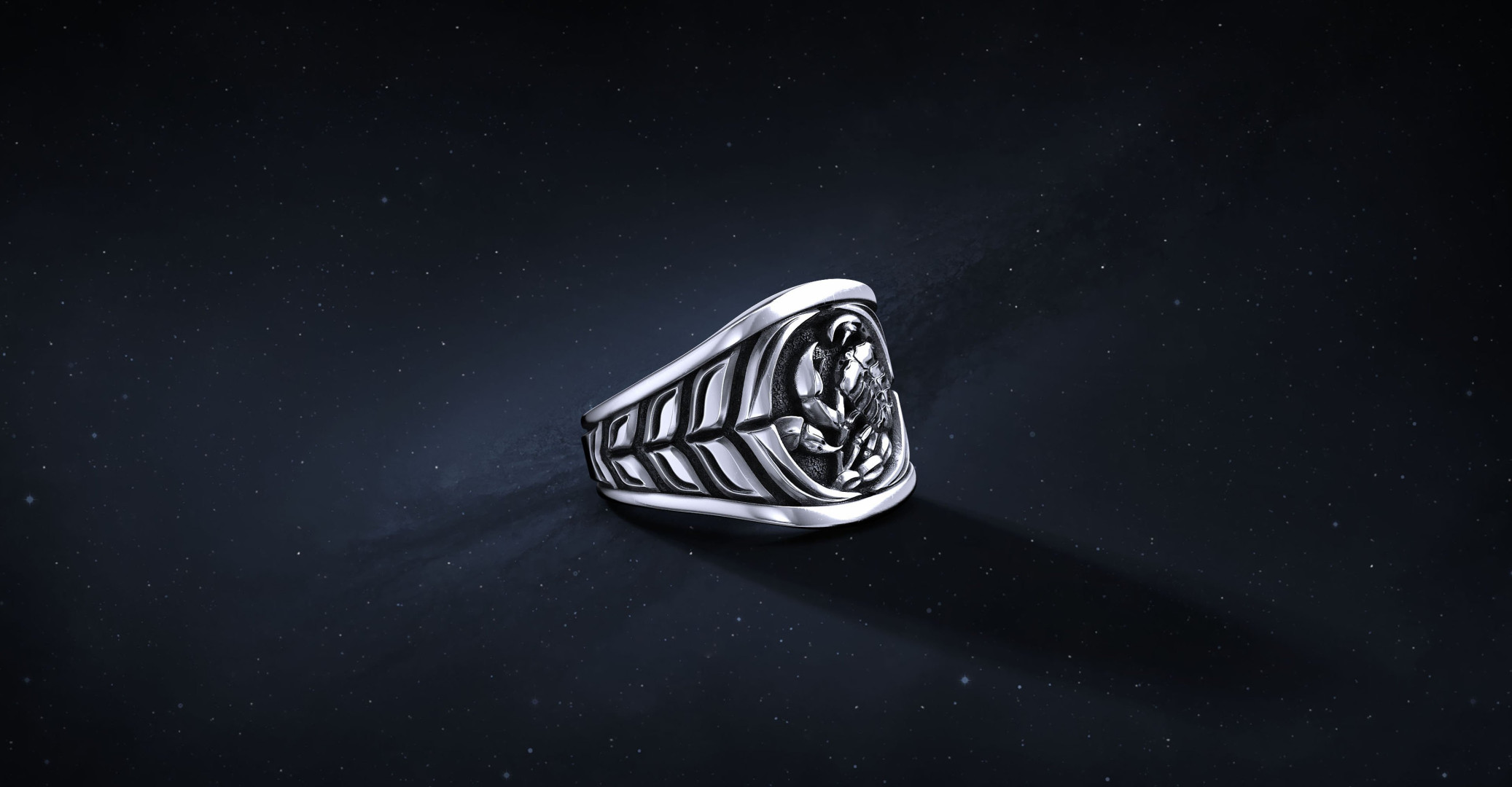 Sygnet Zodiac "Skorpion" Ag925   I ENIGMA Jubiler