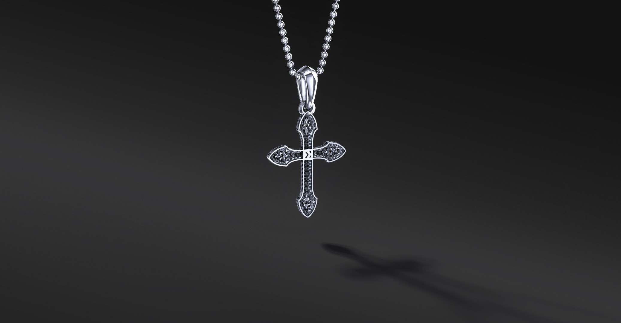 Krzyżyk Srebrny Męski "Artis" | Enigma Jubiler