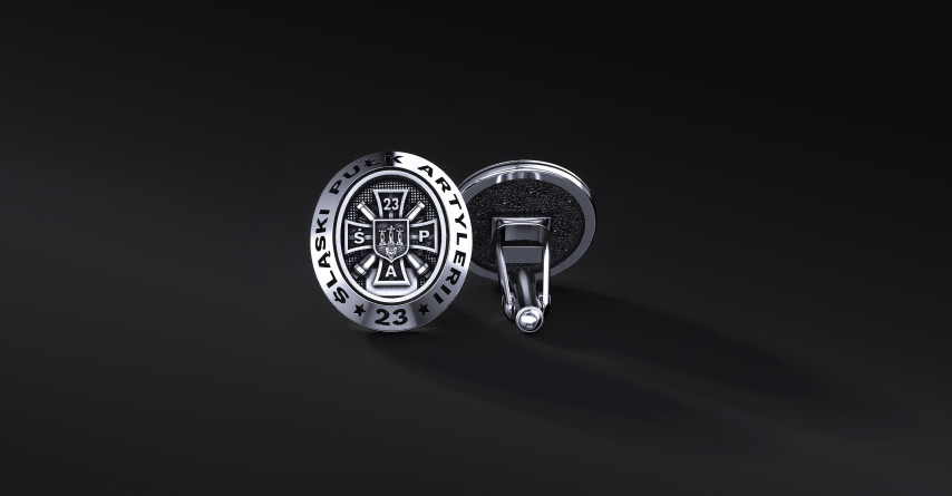 Spinki do Mankietów 23 Śląskiego Pułku Artylerii I ENIGMA Jubiler Spinki do Mankietów 23 Śląskiego Pułku Artylerii I ENIGMA Jubiler