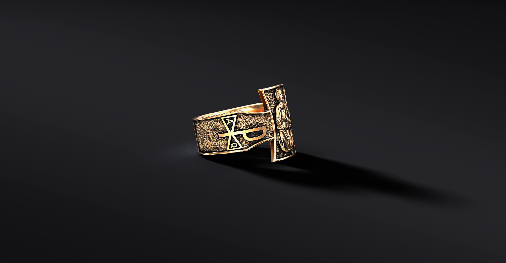 Pozłacany Pierścień Rybaka Jana Pawła II I ENIGMA Jubiler