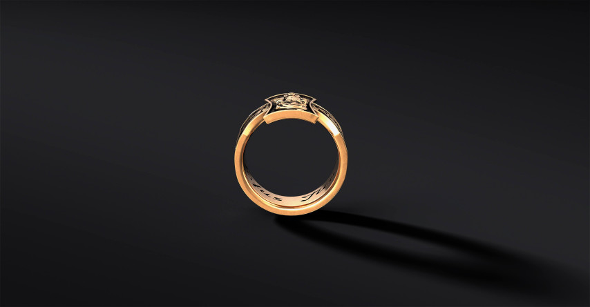 Pozłacany Pierścień Rybaka Jana Pawła II I ENIGMA Jubiler