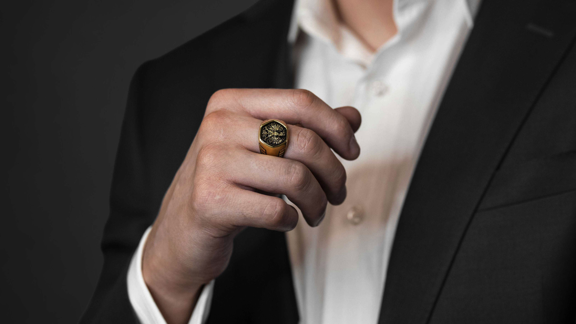 Sygnet z Godłem Polski "ARMOR WINGS" (wersja złota)   I ENIGMA Jubiler