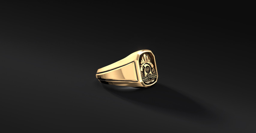 Sygnet Straży Pożarnej (Ag925 pozłacane) I ENIGMA Jubiler