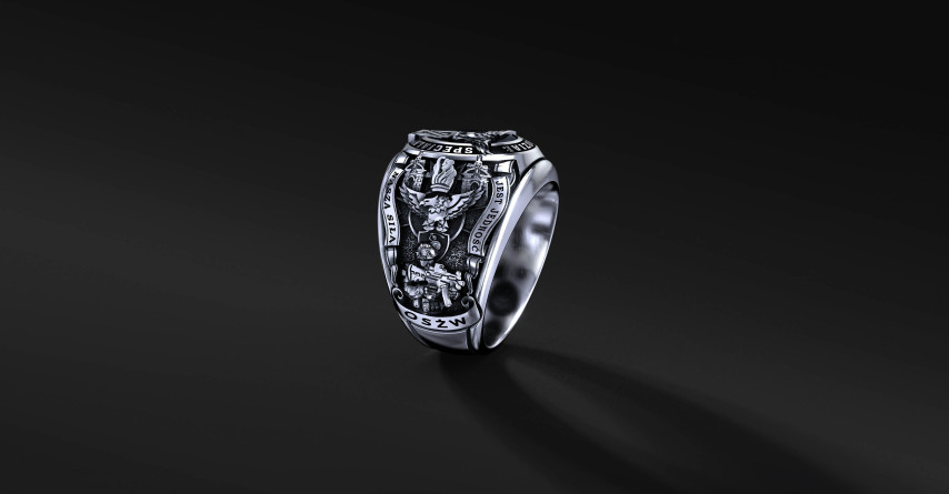 Pierścień Oddziału Specjalnego Żandarmerii Wojskowej | Enigma Jubiler Pierścień Oddziału Specjalnego Żandarmerii Wojskowej | Enigma Jubiler