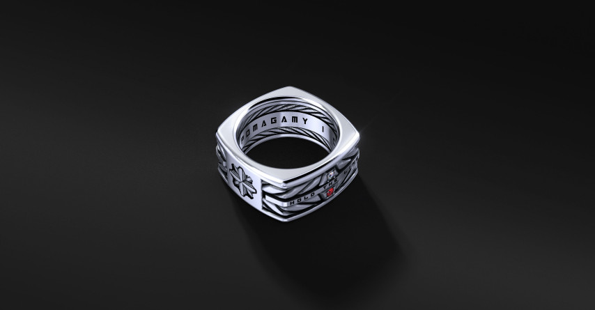 Sygnet HTL Policja "Square Band B" | Enigma Jubiler